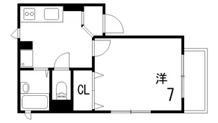 メゾン琵琶町【2階】の間取り