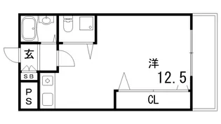深江グランドハイツ【4階】の間取り