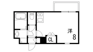 ペルル芦屋【3階】の間取り
