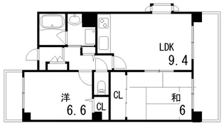 岡本パークレジデンス【4階】の間取り