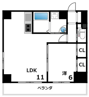 プレージュebisu【3階】の間取り