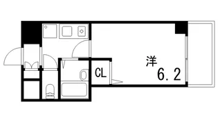 アルシュ住吉【1階】の間取り