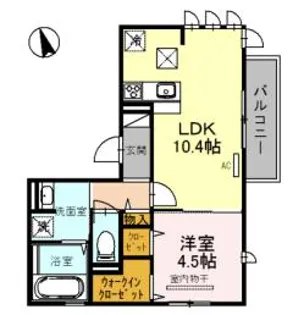 SOLEADO鳴尾【1階】の間取り