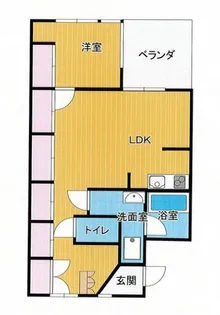 イスズハイツベル芦屋パートⅡ 108【1階】の間取り