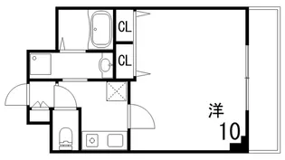 ソレアード岡本南【5階】の間取り