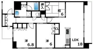 ザ・レジデンス元町海岸通【13階】の間取り