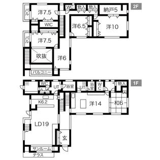 兵庫県芦屋市大原町【一戸建】の間取り