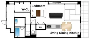新大阪グランドハイツ2号棟【10階】の間取り