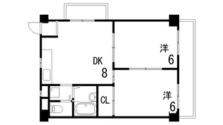 カンタル御影【501号室】の間取り