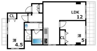 住吉コーポ【1階】の間取り