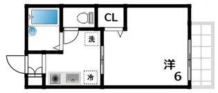 大山ハイツ【1階】の間取り