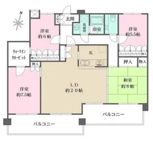 藤和シティホームズ六甲篠原【3階】の間取り