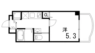 ラ・ティーダ御影【6階】の間取り