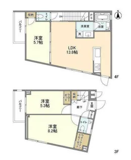 RA-ASHIYAの間取り