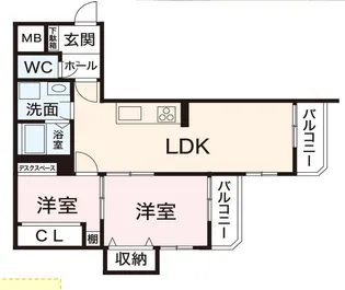 アプリーレ御影【3階】の間取り