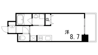 エルセレーノ石屋川【4階】の間取り