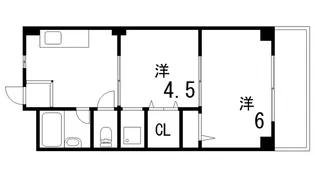 マンションエイト【1階】の間取り