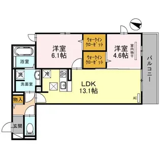 オルテンシア魚崎中町【1階】の間取り
