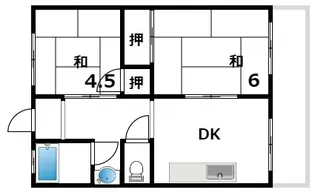 マンション藤【3階】の間取り