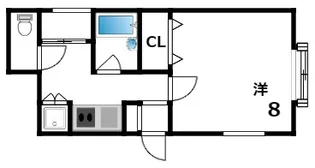 マンダレー御影【1階】の間取り