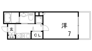 エトワール灘【6階】の間取り