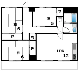 アルパ芦屋2号棟【4階】の間取り
