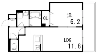 グレース芦屋【1階】の間取り
