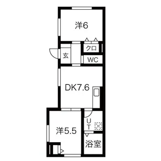 芦屋市松浜町スカイエ【1階】の間取り