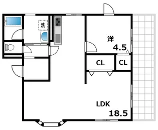 ソアール御影【1階】の間取り