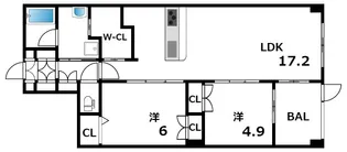 イニシア神戸森北町【1階】の間取り