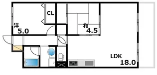 グリーンエクセル甲南【2階】の間取り