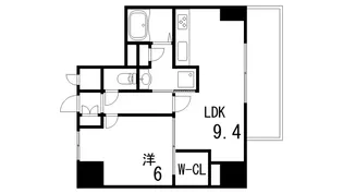 シークリサンス神戸【8階】の間取り