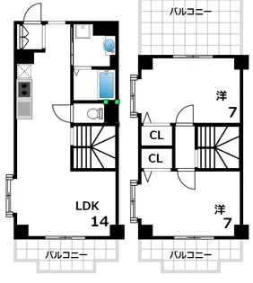 アモンコートⅠ【4階】の間取り