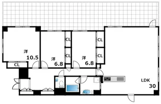 レジデンスケーエフ【1階】の間取り