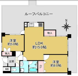 サンシャイン西芦屋【5階】の間取り