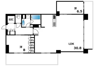アトラス六甲【6階】の間取り