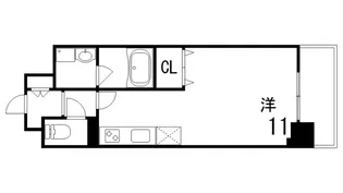 シャトー御影山手【3階】の間取り