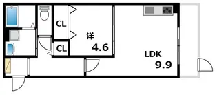 MOCXION御影【1階】の間取り