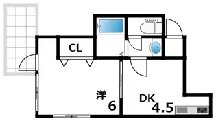 宮塚ハイツ【2階】の間取り
