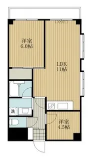 ロイヤル浜芦屋【1階】の間取り