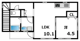 芦屋精道ARS【2階】の間取り