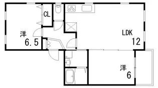 コモドココ芦屋【3階】の間取り