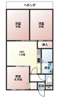 近藤マンション【1階】の間取り