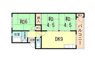垂水農住団地3号棟【3階】の間取り