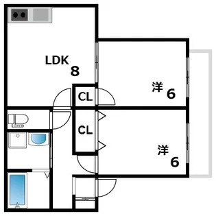 セラ西舞子Ⅳ【2階】の間取り