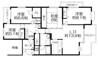 ハイマート舞子坂【2階】の間取り