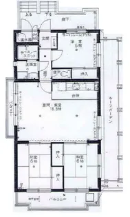 ピュアハイツ高丸第2【6階】の間取り