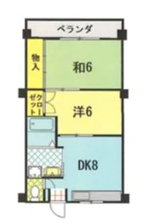 舞子坂ハイム【3階】の間取り