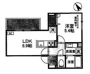 ハレレア【3階】の間取り
