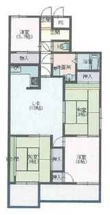 シャトー明石【2階】の間取り